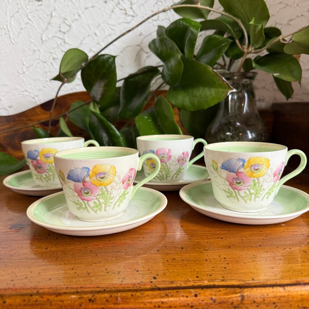 Vintage Shelley England Floral Tea Cup & Saucer Set
